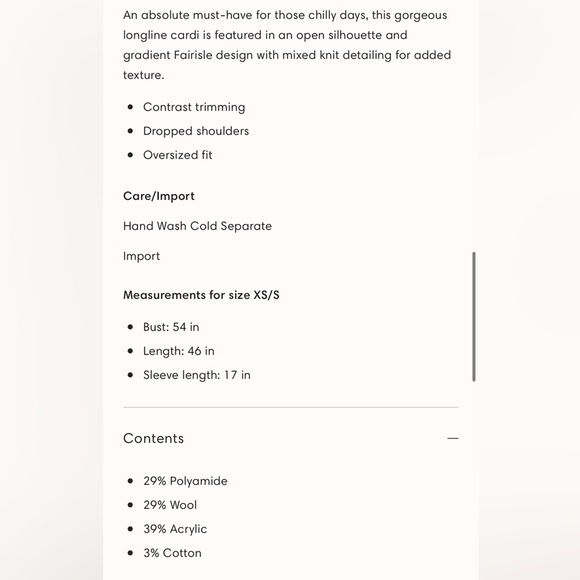 NWT Free People Flurry Cardigan Maxi Sweater Size M/L - Picture 5 of 13